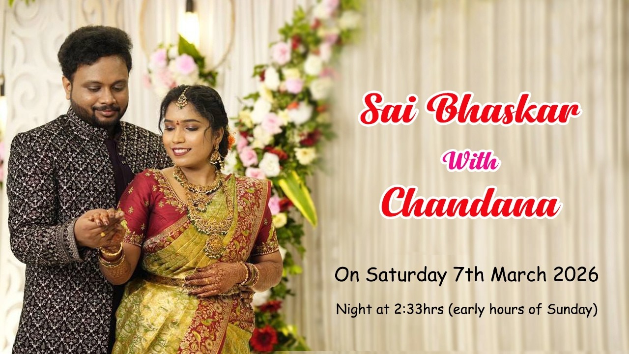 Sai Bhaskar Weds Chandana Wedding Ceremony