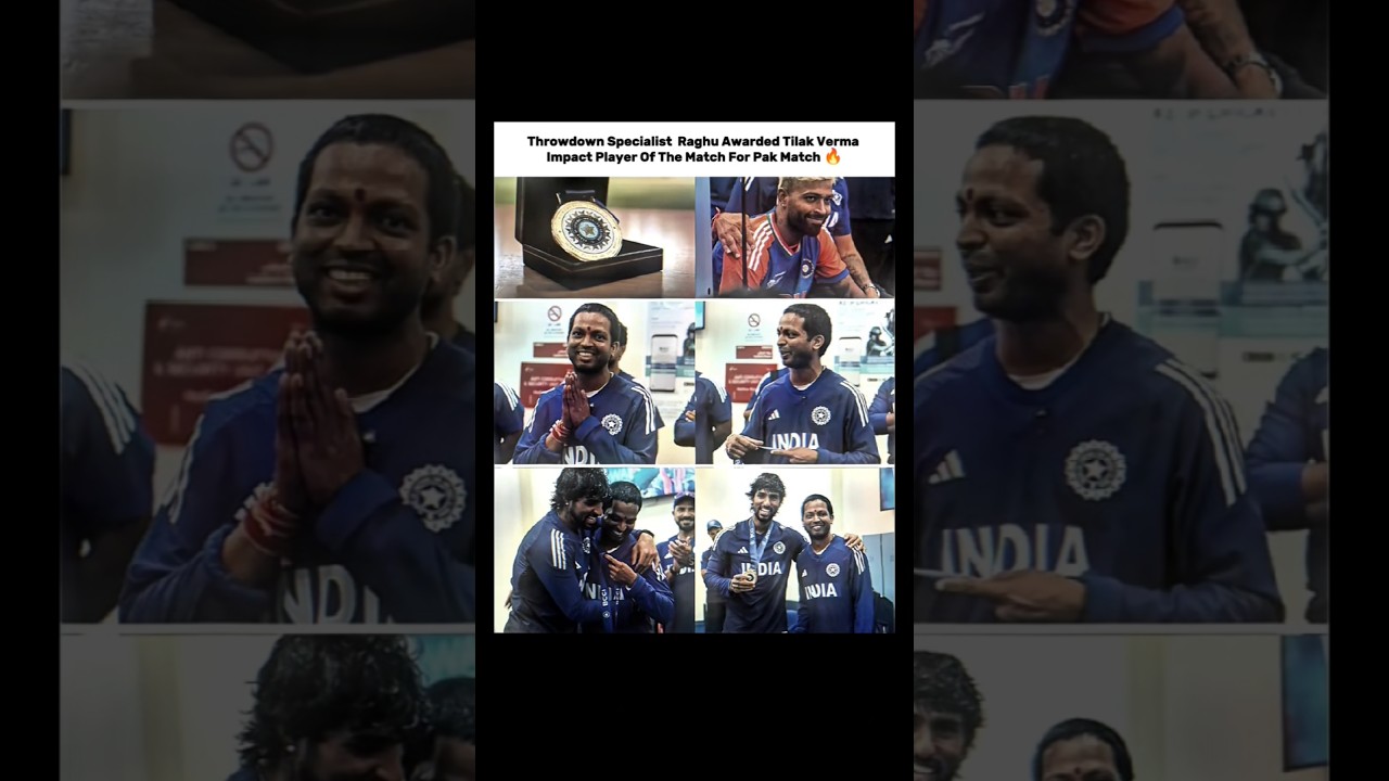 Throwdown Specialist  Raghu Awarded Tilak Verma Impact Player Of The Match For Pak Match 🔥