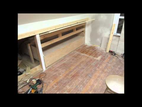 Hidden Pull Out Knee Wall Bed