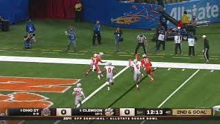 Lawrence SPEEDS Towards The Pylon For Touchdown Clemson Vs Ohio State Sugar Bowl Highlights 2020