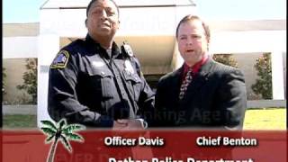 Public Service Announcement for Spring Break from Dothan, AL P.D.