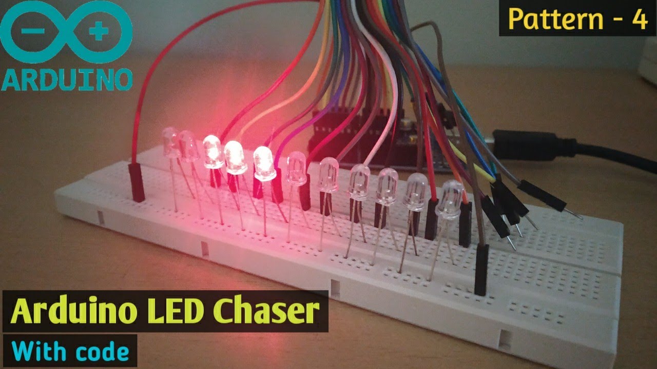 #Arduino | LED Chaser using Arduino with Code | Pattern-vise LED ...