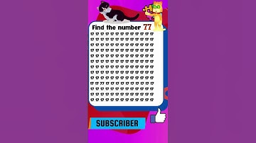 🔎🧠 🧐Can You Spot the Hidden Number 77? #quizgames #quiztest  #quiztime  #puzzlegame #puzzlelover
