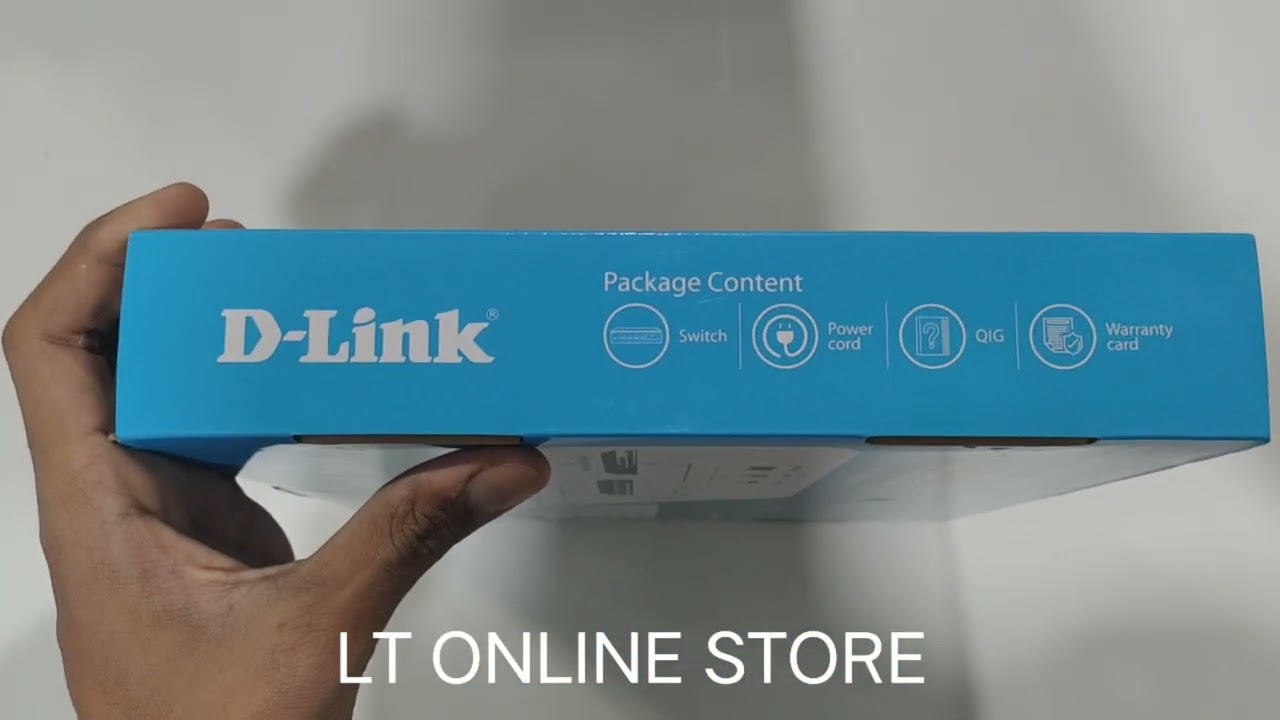 This Is a D-Link 10-Port Gigabit Long Range Poe+ Surveillance Switch.