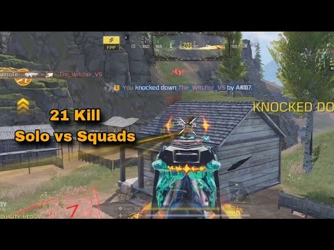 21 Kill Solo vs Squads Gameplay | CODM BR - YouTube