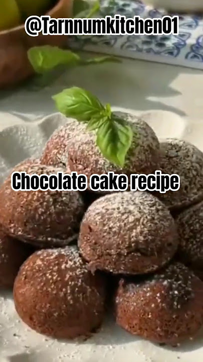 I Made Mini Chocolate Cakes Inside An Aquarium@Tarnnumkitchen01
