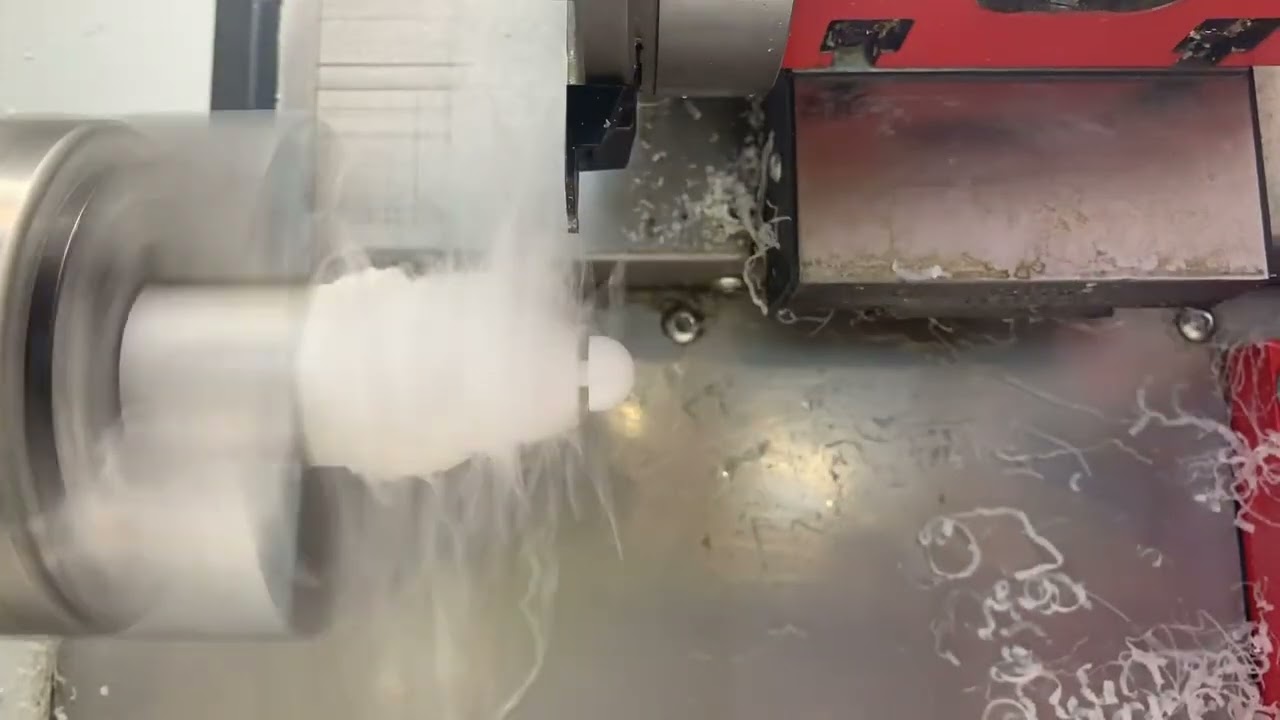 Turning in acetal plastic