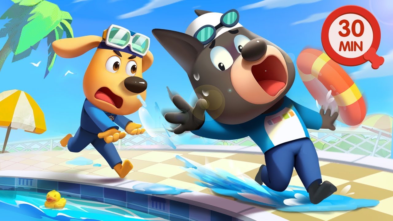 Safety in Swimming Pools Safety Cartoon Detective Cartoon Kids
