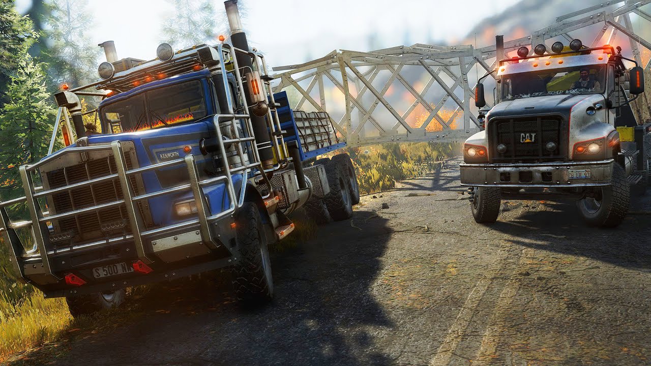 Repairing a Downed Powerline in Snowrunner!