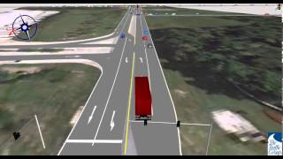 Vissim Simulation of 3 T-intersections
