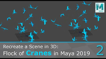 Tutorial: Flock of Cranes using Particles in Maya 2019