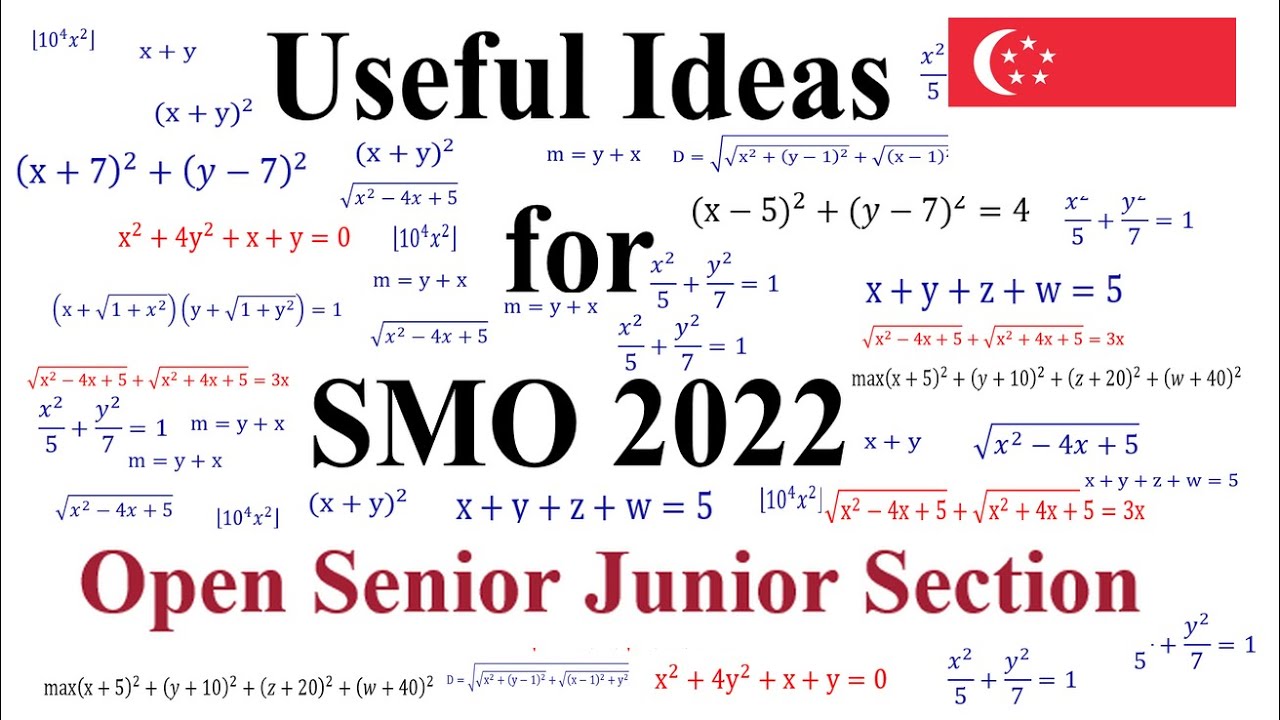 Smo Math SMO 2022 Singapore Mathematical Olympiad Open Senior Junior Section ...