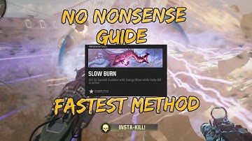 How To Unlock *SLOW BURN* Calling Card! (BO6 ZOMBIES)