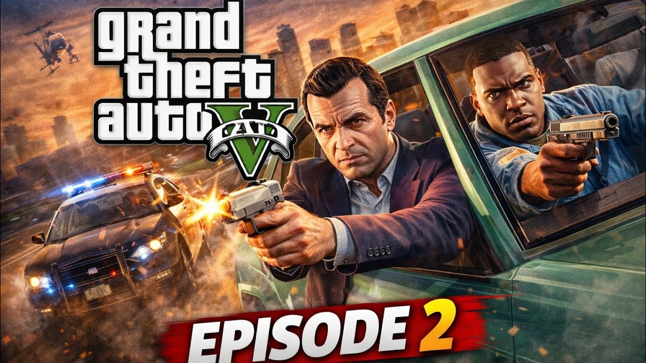 GTA 5 EPISODE 2 😱 | Police Chase & Gun Fight 🔫🔥