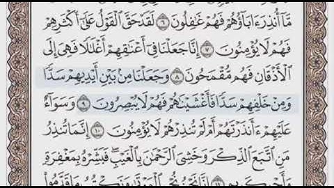 اخر سورة فاطر واول سورة يس الصفحة 440 الشيخ محمد صديق المنشاوي