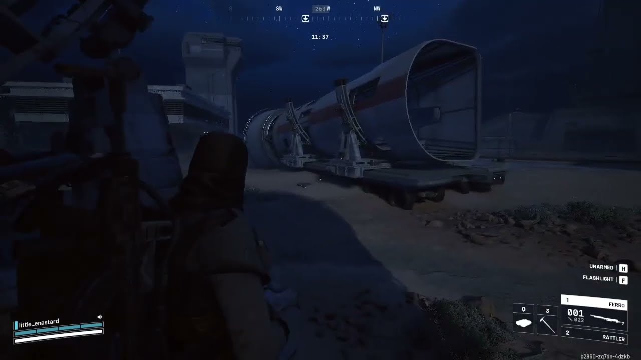 Arc Raiders scoping out rocket thrusters on spaceport