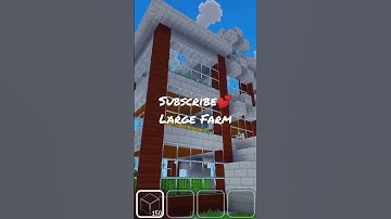 Large Farm ( Block Craft 3D House Tutorial )