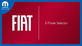 E-Mode Selector | How To | 2025 Fiat 500e