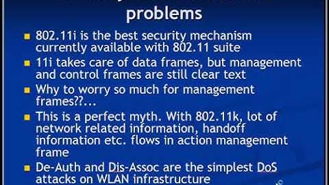 Ieee 802.11W And Cisco Mfp I
