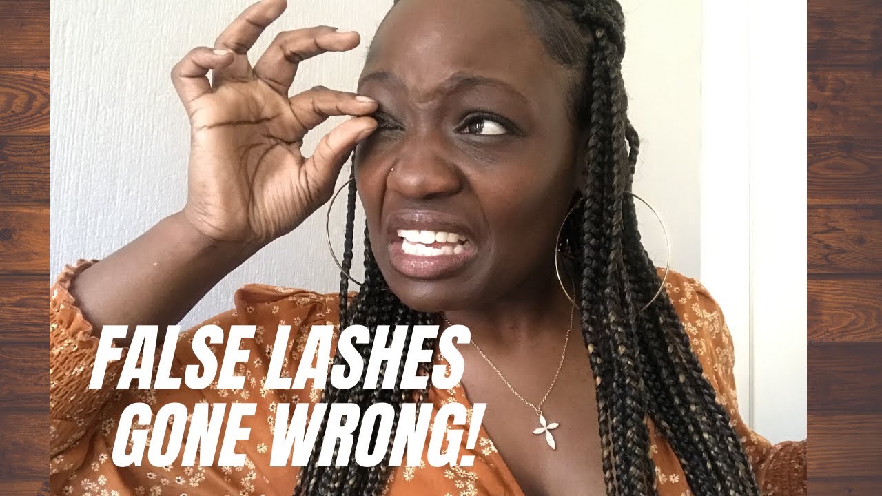 Trying on false lashes for the first time GONE WRONG! 😂 South