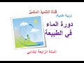 تربية علمية ملخص درس دورة الماء في الطبيعة للسنة الرابعة ابتدائي