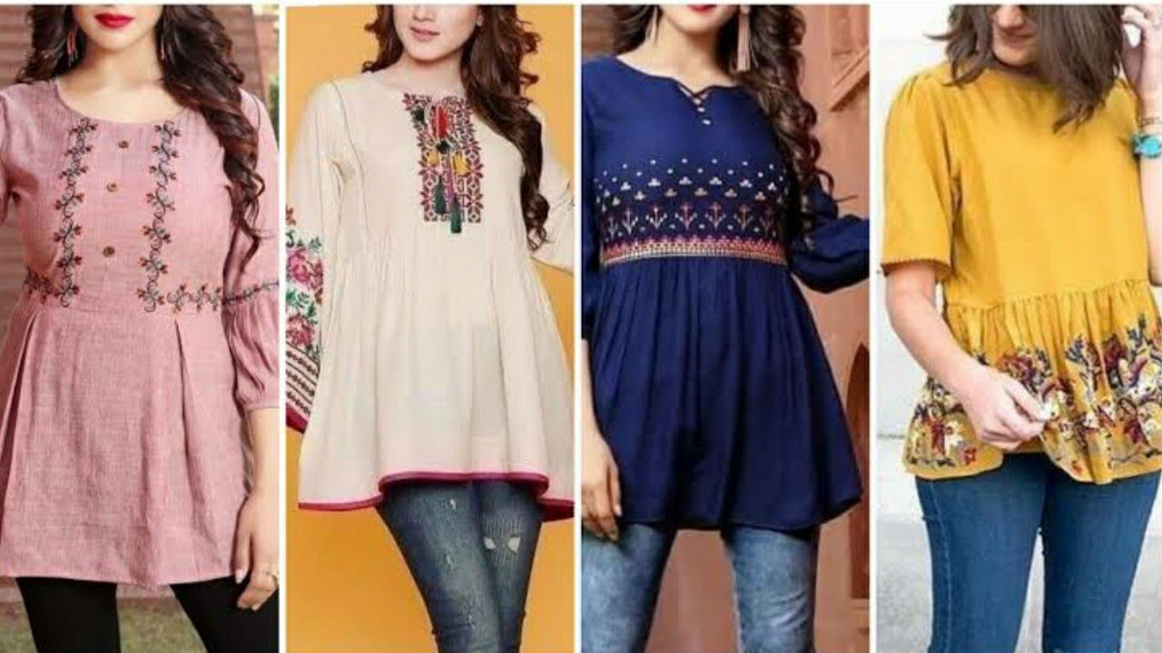 latest and stylish cotton TOP design ideas for girls 2023/Cotton TOP