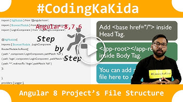 Angular 8/7 Project  File Structure [CC] | Angular Structure | Angular 8 Tutorial | codingkakida