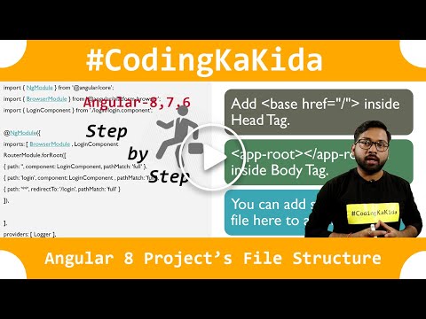 Angular 8/7 Project  File Structure [CC] | Angular Structure | Angular 8 Tutorial | codingkakida