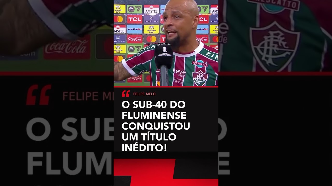 FELIPE MELO chorou muito após Fluminense vencer a Libertadores #shorts