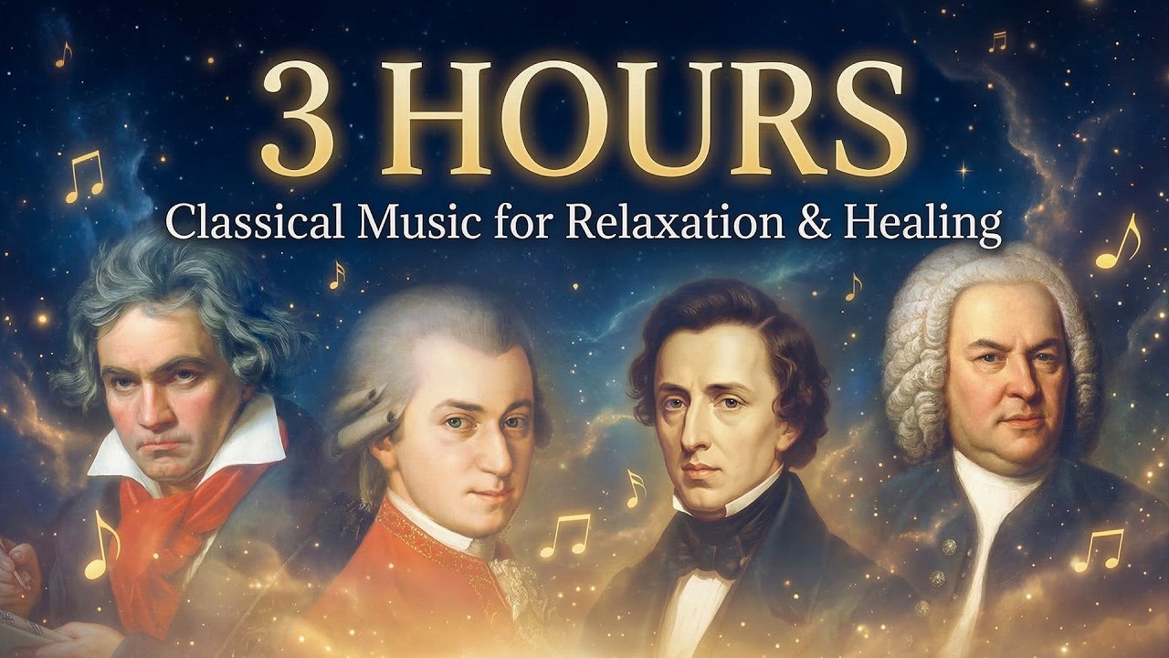 3 часа классической музыки | Бетховен, Моцарт, Шопен, Бах | Релаксация и исцеление