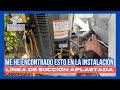 Esta línea de succión aplastada creo que será un problema. Acompáñame a verlo.