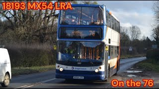 Stagecoach South ALX400 Trident 18193 MX54 LRA on the 76