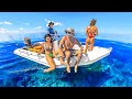 Underwater Hunting For Food In Deep Remote Ocean 