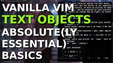 vim: Text objects