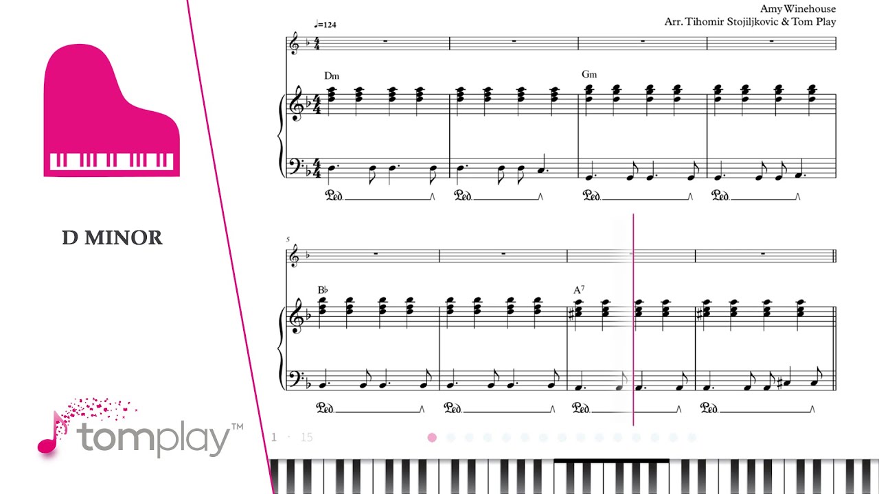Amy Winehouse: Back to Black - Piano Sheet Music - YouTube