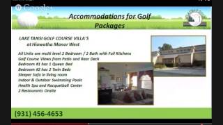 Golf Packages in Crossville Tennessee