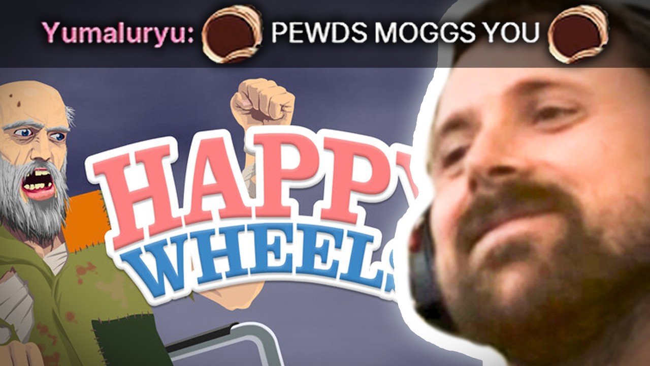 Fake Boomer Forsen Drops the Worst Happy Wheels Runs Ever