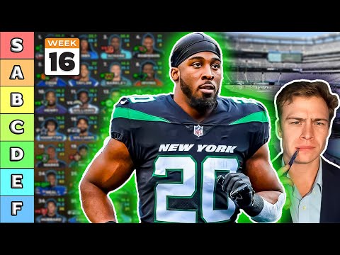 Video: Top 40 Running Back Rankings & Tiers - Week 16 Fantasy Football