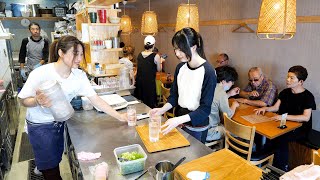 １キロ盛り爆食イマドキ女子とワンオペ調理が凄い店主の天ぷらうどん屋に密着！
