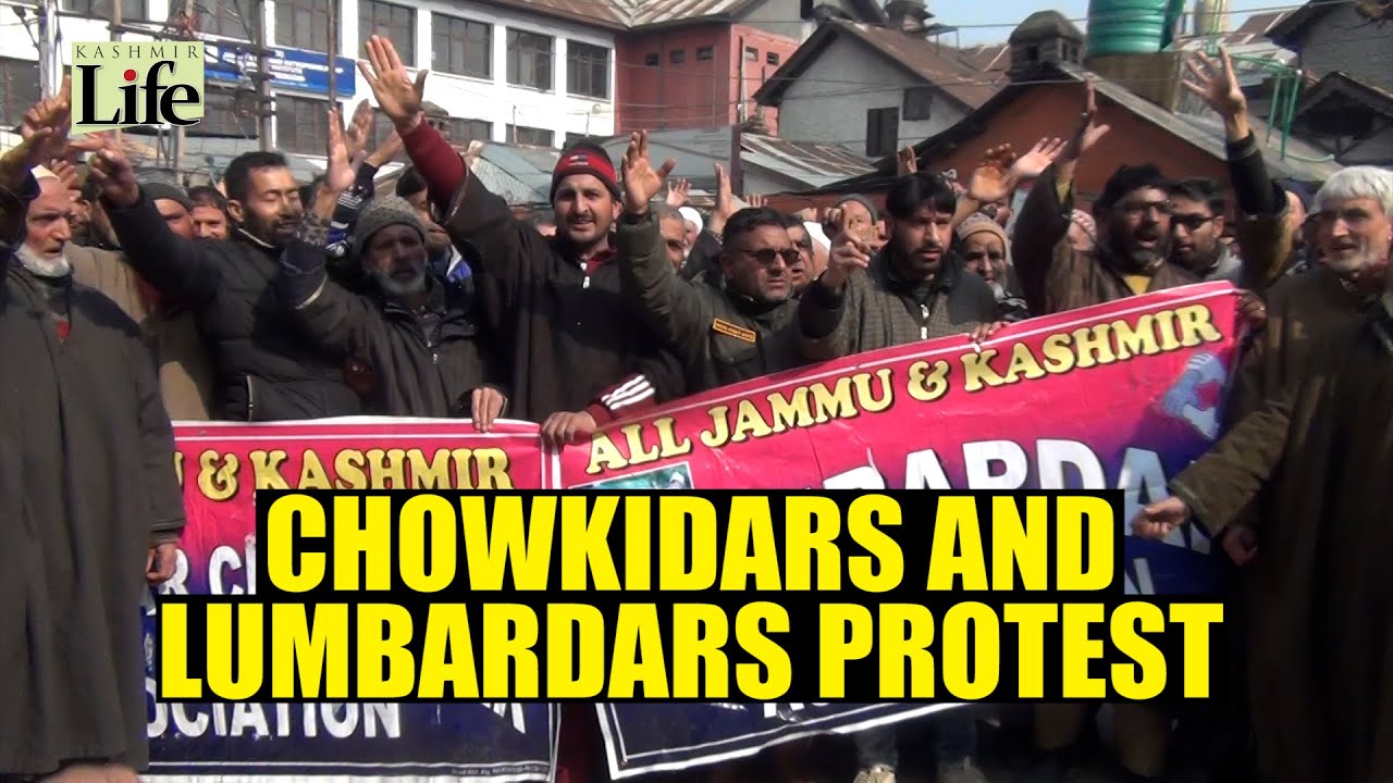 Chowkidars and Lumbardars Protest