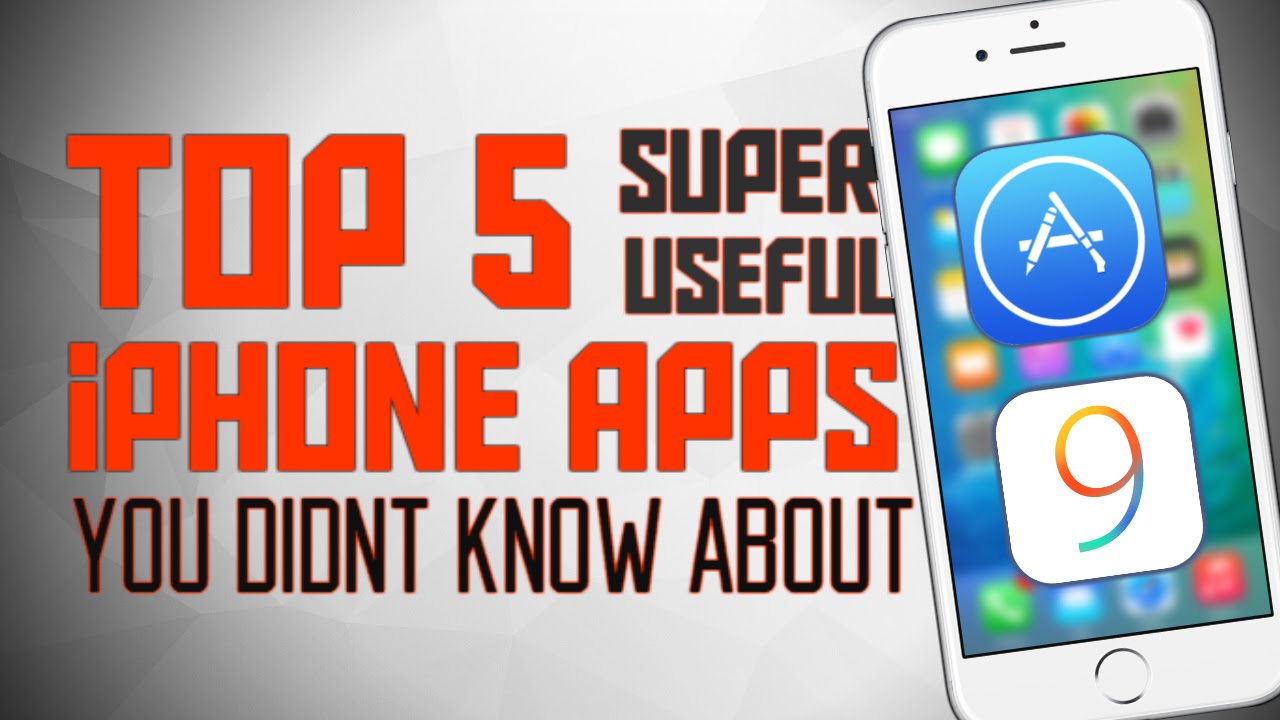 Top 5 Useful iPhone Apps You Didn't Know About - February 2016 - YouTube