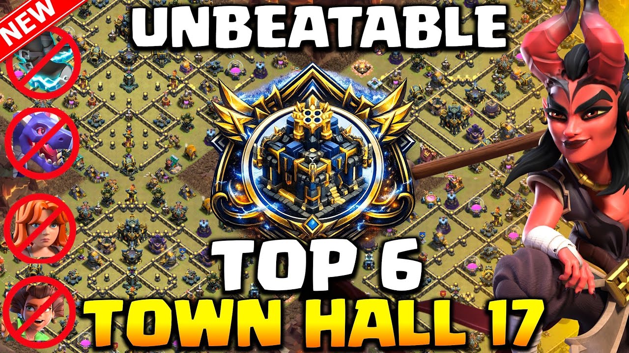ТОП-6! НОВЫЙ ЛУЧШИЙ вариант расположения базы для TH17 + ссылка для копирования 2026 | Военная ба...