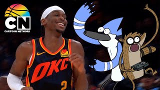 Regular Show Reacts to the Best Plays of the NBA Season | Cartoon Network