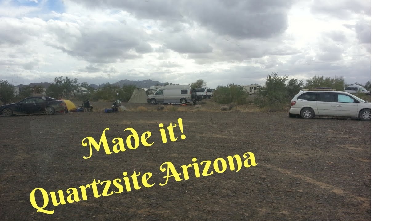 Quartzsite AZ boondocking by the RTR and Escapees. YouTube
