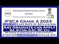 All graduates are eligible for the ifsca grade a 2024 examination