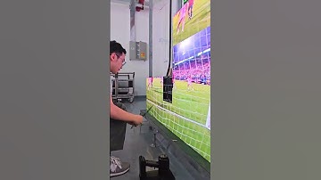 My colleague wants to watch Messi on this display tonight.#eagerled #leddisplay #ledscreen #messi