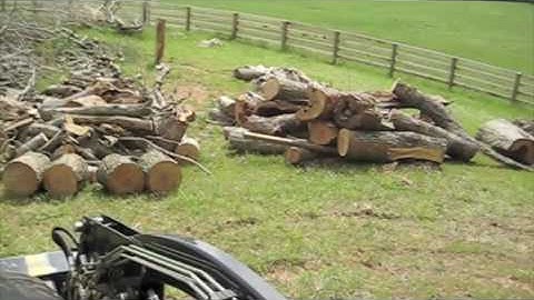 Cub Cadet Yanmar EX3200 - Dragging a log