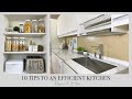 10 ULTIMATE TIPS TO AN EFFICIENT KITCHEN | PERSONAL CHOICES