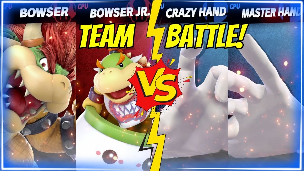 💥Can Bowser & Bowser Jr. TAKE DOWN the UNSTOPPABLE Master Hand & Crazy ...