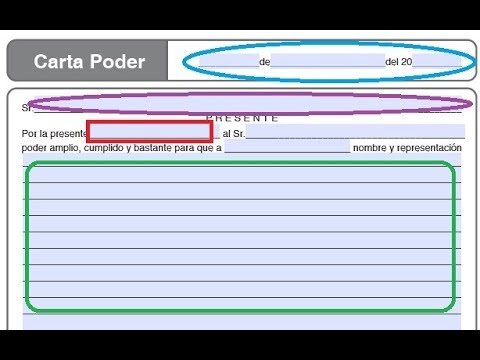 Como llenar carta poder - YouTube